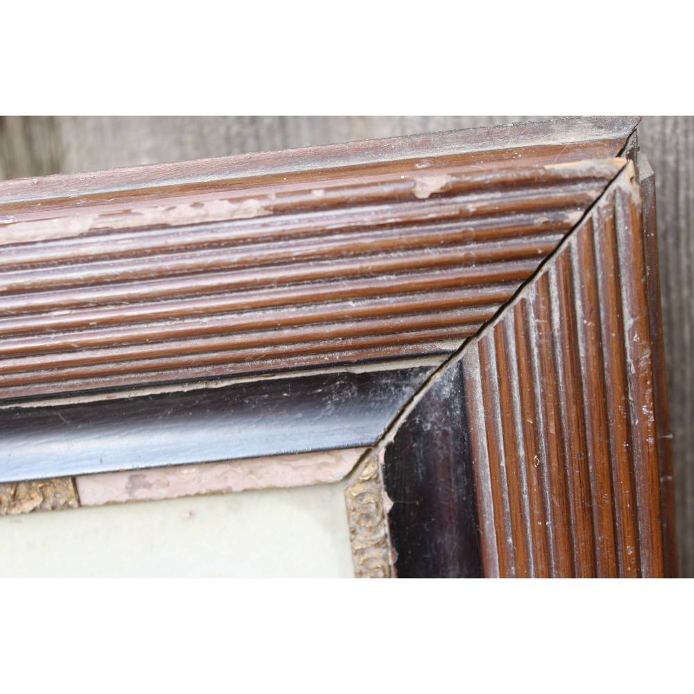 Schutzengel Kunstdruck im Holzrahmen / Engel mit Kind / Schlafzimmerbild / 20er 30er Jahre Bild 4