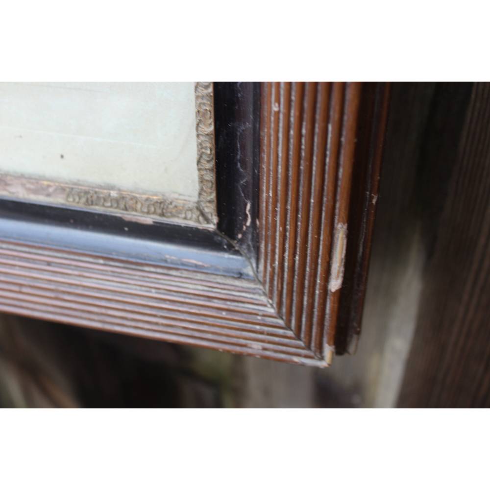 Schutzengel Kunstdruck im Holzrahmen / Engel mit Kind / Schlafzimmerbild / 20er 30er Jahre Bild 7