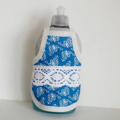 Spülmitteflaschen-Schürze Einzelstücke, Spüliflasche-Schürze, Spülmitteflaschen-Schürze, Mitbringsel, Gastgeschenk