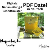 Nähanleitung Mit Schnittmuster - Vaala Bag, Schultertasche, Crossbody, Taschenebook