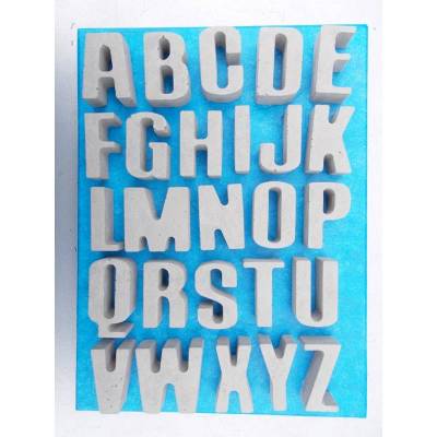 ★★★ ABC komplett ★★★ 26 Buchstaben Beton Betonbuchstaben Wörter Schriftzug