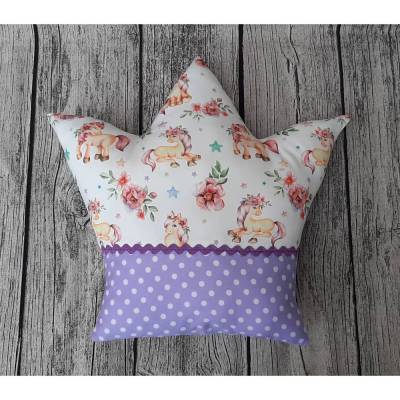 Kronenkissen für Mädchen ~ Krönchenkissen ~ Kissen ~ Krone ~ Dekokissen ~ Deko Kinderzimmer