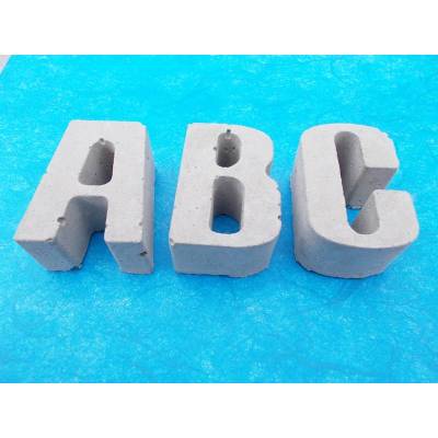 10 Buchstaben ★★★ ABC Buchstaben Beton Betonbuchstaben Wörter Schriftzug
