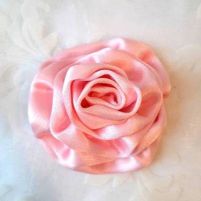 Haarklammer Stoffblume Haarblüte Rosa "Rosanna" Braut Haarschmuck elegant Hochzeit Taufe Abiball