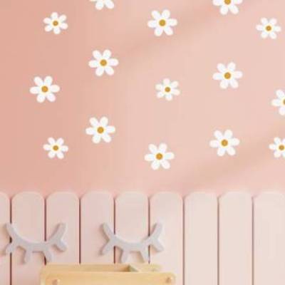 Wandsticker / Wandtattoo BLUMEN Kinderzimmer Wandsticker Babyzimmer Wanddeko Set Kinderzimmerdeko, Wandaufkleber Ki
