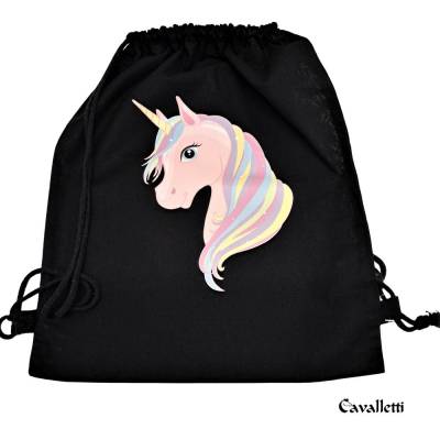 Reithelm-Beutel / Turnbeutel "Regenbogen" Gymbag~ personalisierbar