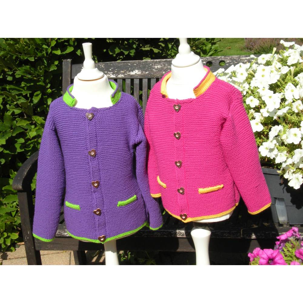 Strickanleitung - Trachtenjacke für Kinder in 3 Größen Bild 4