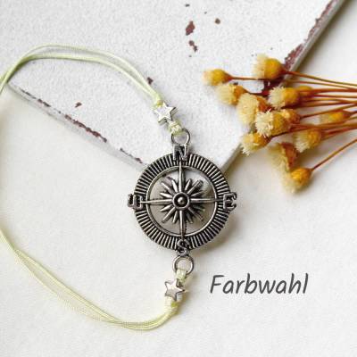 Kompass • Armband Makramee | Farbwahl | Armschmuck | Geschenk Frau | Freundin | Schwester