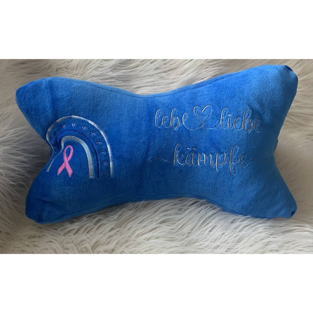 Stickdatei Stickmuster * Brustkrebs Regenbogen Schleife / lebe liebe kämpfe * 744 Maschinenstickerei Krebs Bild 3