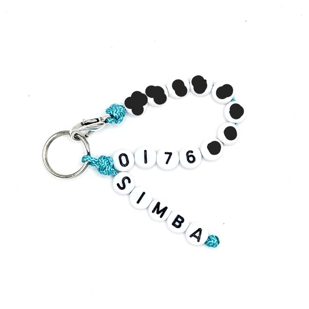 Anhnger fr Halsband mit Name und Telefonnummer, Hundemarke,  Taschenanhnger, Kofferanhnger, Halsbandanhnger