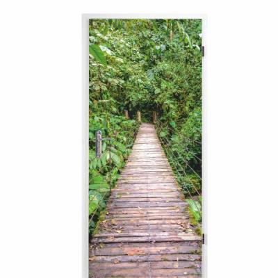 selbstklebendes Türbild - Hängebrücke 0,9 x 2 m (16,66 €/m²) - Türtapete Türposter Klebefolie Dekorfolie