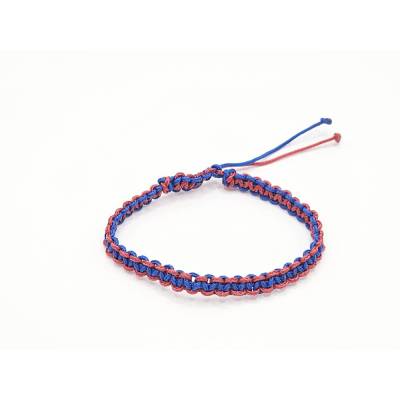 Armband geflochten, Wunschfarben, Makramee, Schiebeknoten