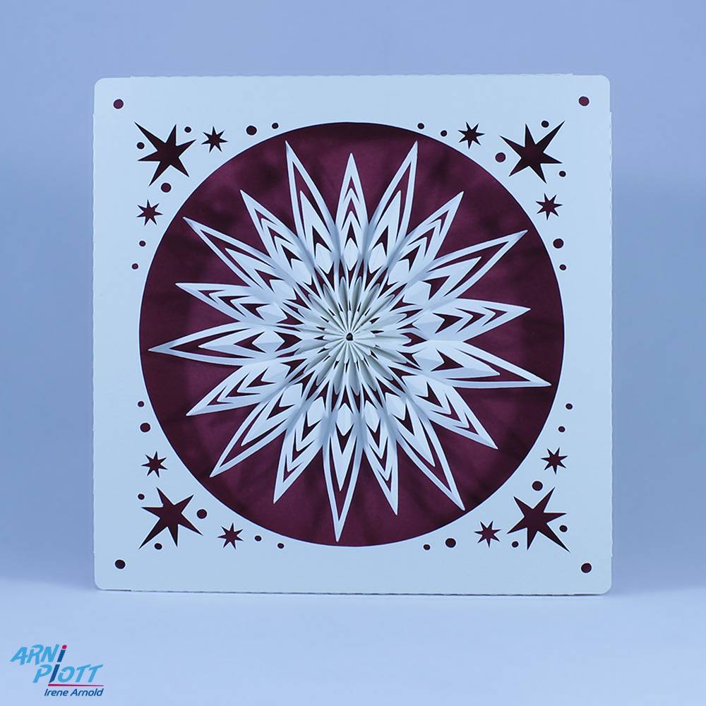 Plotterdatei – Besondere Weihnachtskarte mit entnehmbarem Stern, Weihnachtsdekoration, Tisch-/Platzkarte, Deko, Geschenk Bild 1
