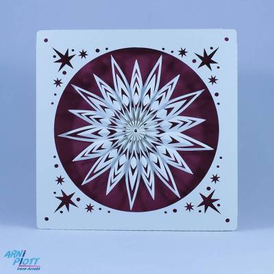 Plotterdatei – Besondere Weihnachtskarte mit entnehmbarem Stern, Weihnachtsdekoration, Tisch-/Platzkarte, Deko, Geschenk