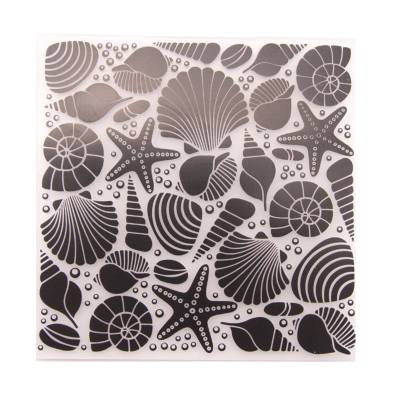 Muscheln Seestern Meer Prägeschablone Embossing Folder Shell DIY Papier Karten