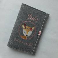 Mutterpasshülle / Hülle für Mamipass - personalisierbar mit Name / Farbwahl - UHeft Hülle