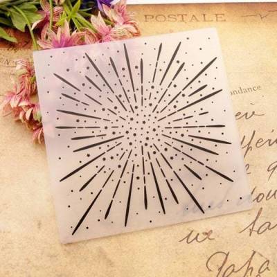Feuerwerk Silvester Prägeschablone Embossing Folder Firework DIY Papier Karten