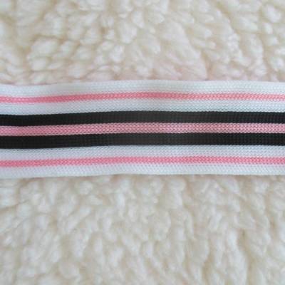 Seitenstreifen Seitenband Galonband Elastikband Multistreifen rosa Breite 30 mm (1m/2,00 €)