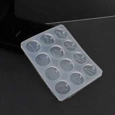 Silikon Gießform Sternzeichen Anhänger Resin Epoxid Harz Silikonform DIY