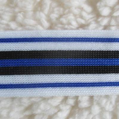 Seitenstreifen Seitenband Galonband Elastikband Multistreifen blau Breite 30 mm (1m/2,00 €)