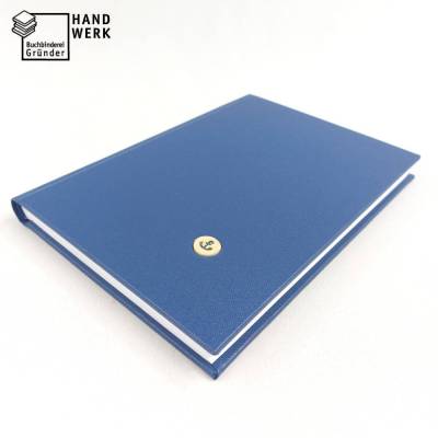 Notizbuch Anker Keramik, hellblau, DIN A5, maritim