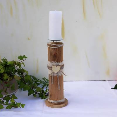 Kerzenhalter Holz rustikal Herbst #6