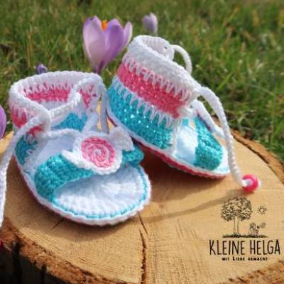 Häkelanleitung für Babysandalen ,,Kleenes Gutzje"