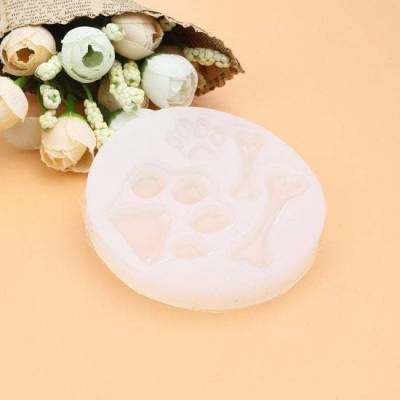 Silikon Gießform Pfote Knochen Hund Resin Epoxid Harz Silikonform DIY