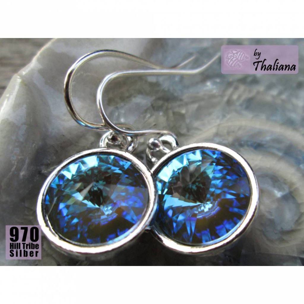 MYSTIC FOREST grün glitzernde Ohrringe funkelnde Ohrhänger Bild 3