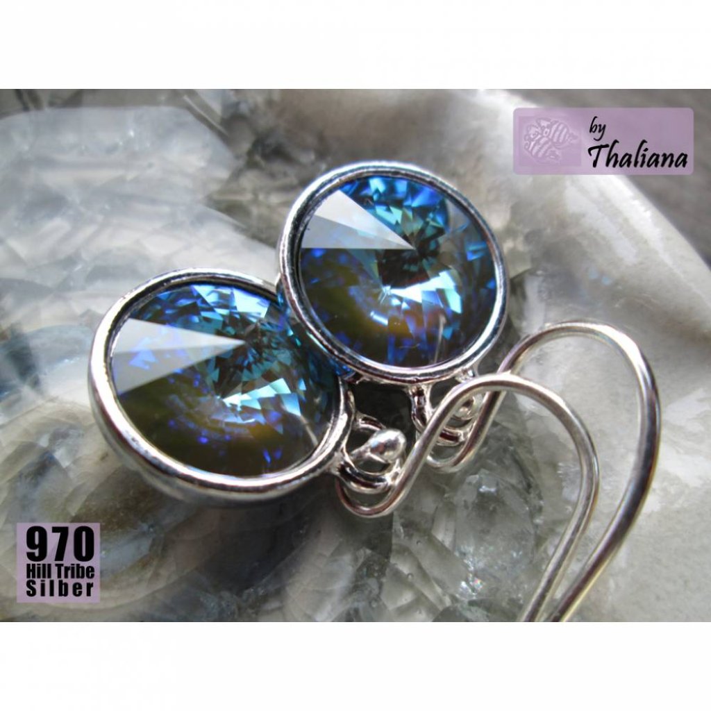 MYSTIC FOREST grün glitzernde Ohrringe funkelnde Ohrhänger Bild 4