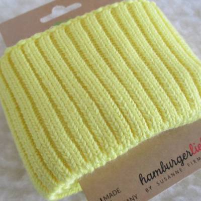 Bio Bündchen,Cuff me COZY  Albstoffe, Hamburger Liebe gelb (1Stück/7,50€)