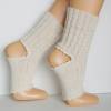Yogasocken, Pilatessocken, Fitness-Socken, Kampfsport-Socken Tanzsocken, Gymnastiksocken, ohne Zehen, Wunschgröße, Wunschfarbe, Zopfmuster