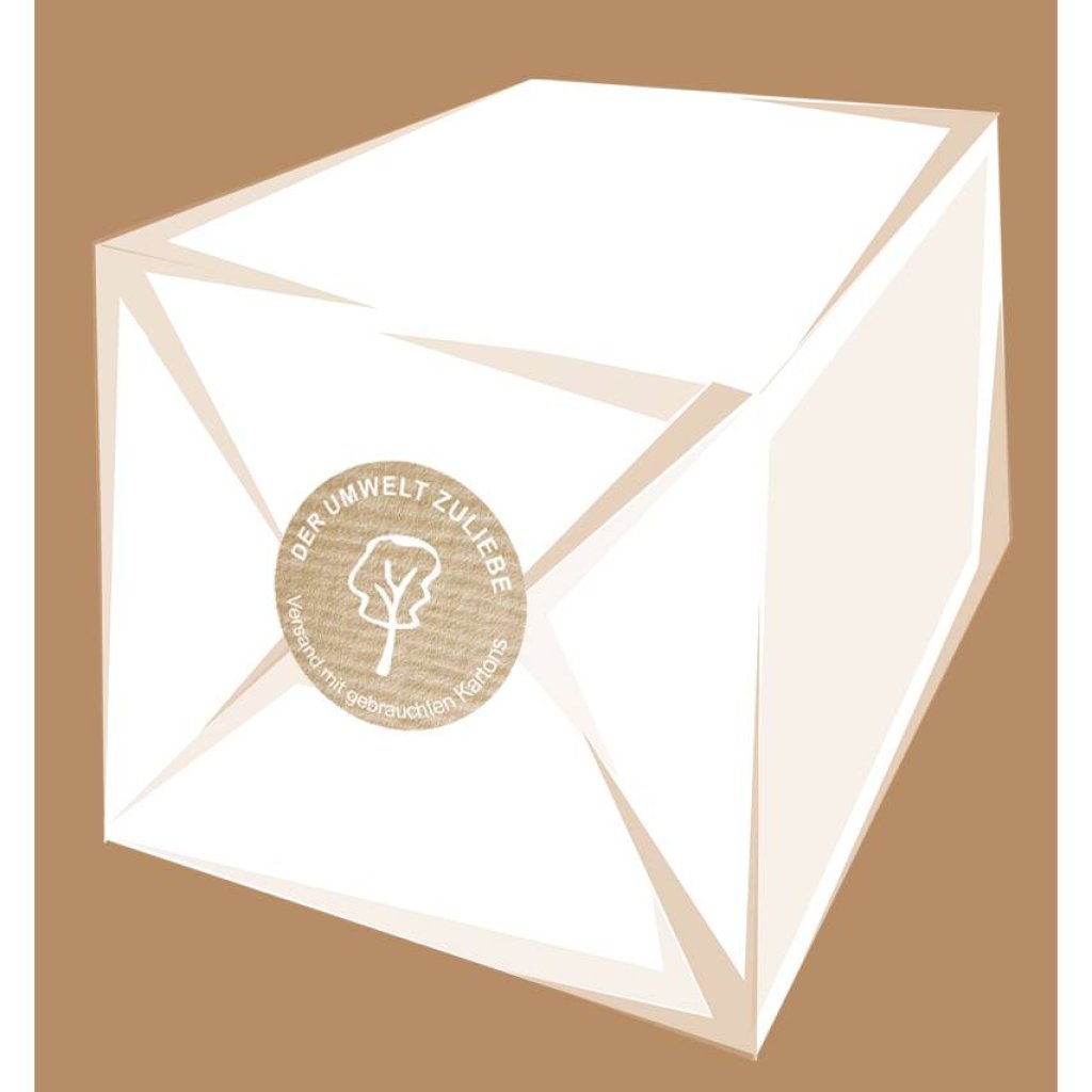 Verpackungsaufkleber: Blätter | Der Umwelt zuliebe - Versand mit gebrauchten Kartons - runde Etiketten für Kartons Bild 5