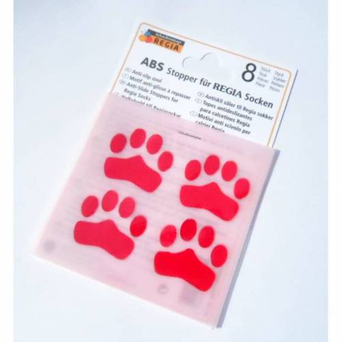 Regia ABS Stopper für REGIA Socken 8 Stk.  rot