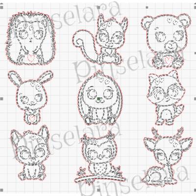 Laser Cut File, Safari Park, Tiere Zoo, Lascercut Vektor Grafik, Digitaler Download