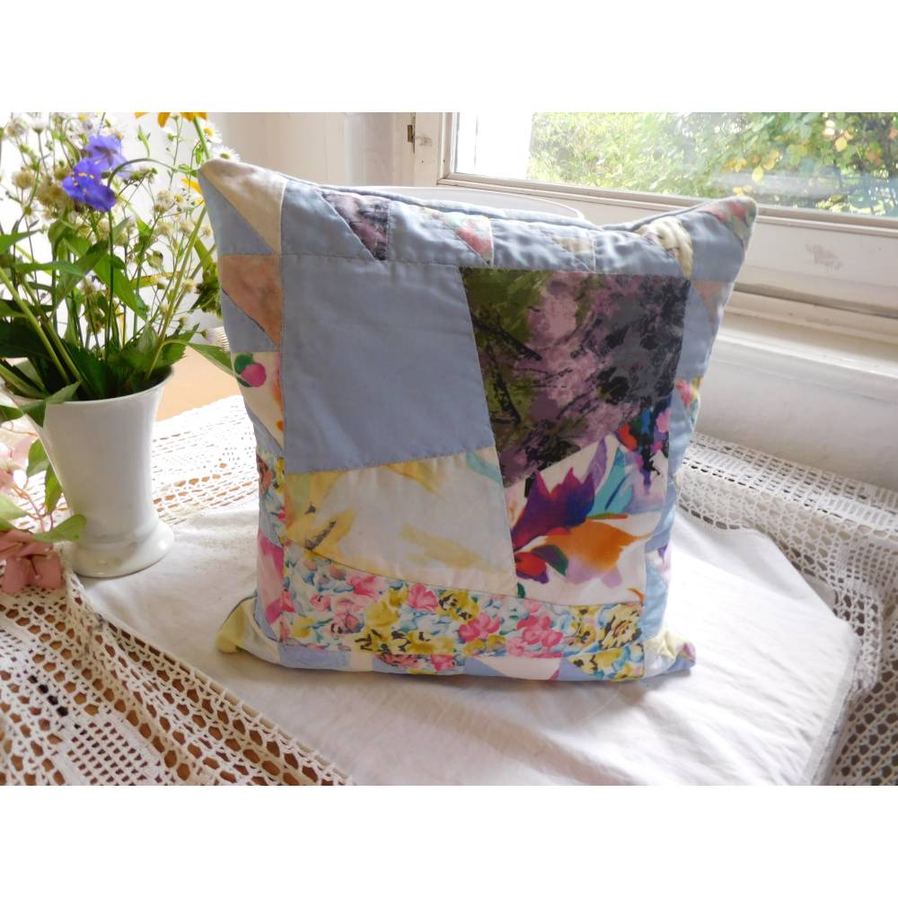 Kissen bezug 36x36 , Patchworkkissen , bunte Kissen