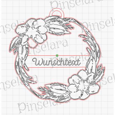 Laser Cut File, Herzlich Willkommen Schild, Türkranz, Familienschild, Familienbaum, Türschild, Willkommensschild