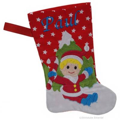 Nikolausstiefel Junge mit Namen 