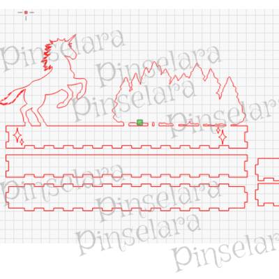 Laser Cut File, Schattenbox Einhorn, Nachtlicht Dekoration, Holz Kinderzimmer Deko Lasercut