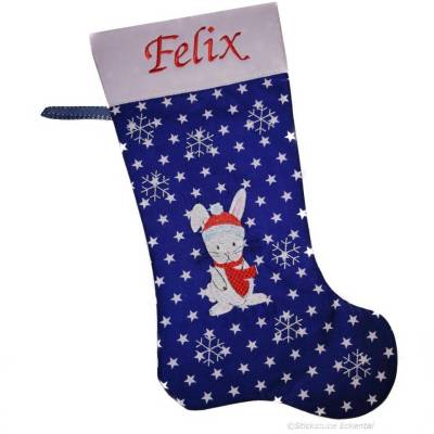 Nikolausstiefel Hase mit Namen 