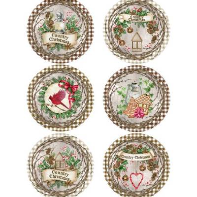 Reispapier - Motiv Strohseide - A4 - Decoupage - Vintage - Weihnachten - Christmas - 19604