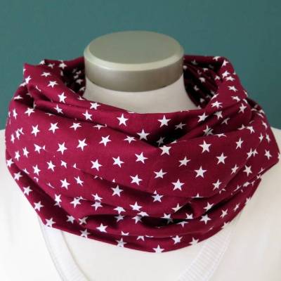 Loop Damen Baumwolle Sterne rot
