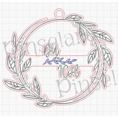 Laser Cut File, Schild Hochzeit, Du und Ich, Türkranz, Familienschild, Familienbaum, Türschild, Willkommensschild