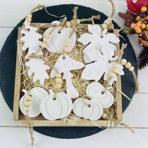 Anhänger Herbst, Raysin, Skandi, Pilze, Blätter, Kürbis, Geschenkanhänger