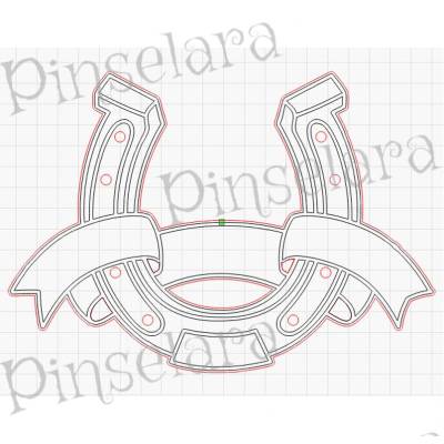 Laser Cut File, Hufeisen, Viel Glück, zur Einschulung, Laserdatei als Download