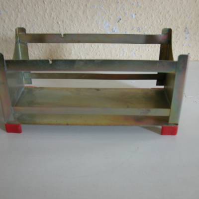 DDR Robotron Organisationsmittel – Behälter für Dic. aus Blech/Metall – Vintage Aufbewahrung