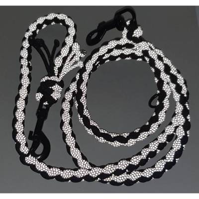 Hundeleine reflektierend, Leine aus Paracord, rundgeflochten Verstellbar o. Handschlaufe, Wunschfarben, Wunschlänge