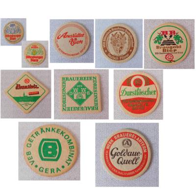 Alte Bierdeckel (1) mindestens 40 Jahre alt rund/quadratisch verschiedene zur Auswahl