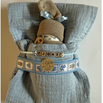 Geldgeschenk zur Geburt: Windelbaby auch mit Name, kleines Babygeschenk für Jungs