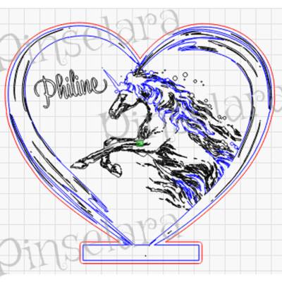 Laser Cut File, Nachtlicht Baby Kind, Acryl Kinderzimmer Deko Einhorn Lasercut, Digitaler Download
